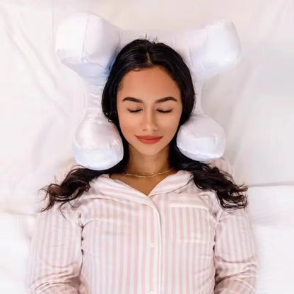 Face Pillow + Free White Satin Pillowcase! Beauty Sleep, anti Wrinkles-Aging, Back Sleep